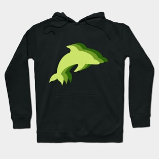 Dolphins Shades of Green Hoodie